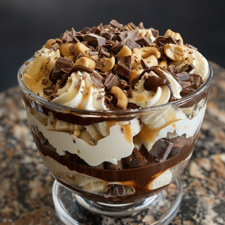 Chocolate Peanut Butter Banana Cream Trifle: A Dreamy Dessert